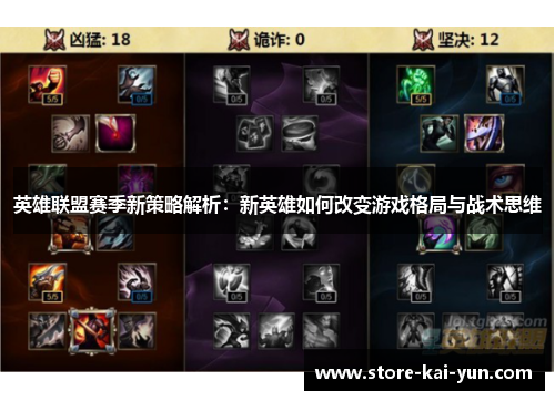 英雄联盟赛季新策略解析：新英雄如何改变游戏格局与战术思维